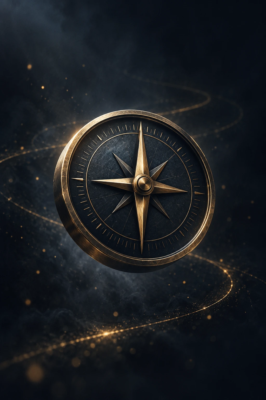 Gold compass